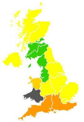 Click on a region for air pollution levels for 09/05/1989