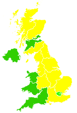 Click on a region for air pollution levels for 09/05/1993