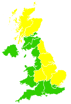 Click on a region for air pollution levels for 09/05/2004