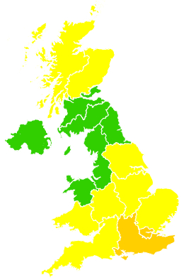 Click on a region for air pollution levels for 09/05/2026