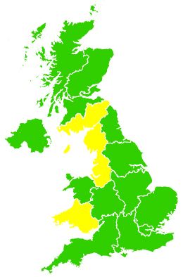 Click on a region for air pollution levels for 09/06/2016