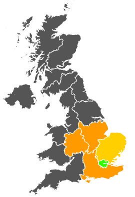 Click on a region for air pollution levels for 09/08/1984