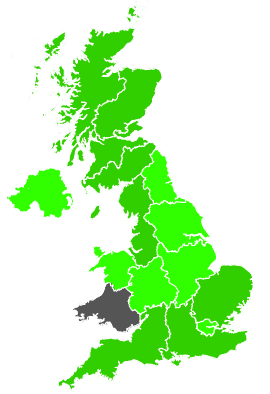 Click on a region for air pollution levels for 09/08/1991