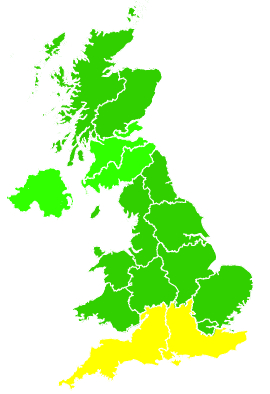 Click on a region for air pollution levels for 09/08/2005