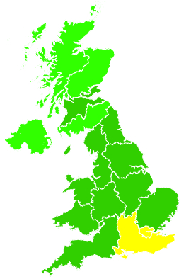 Click on a region for air pollution levels for 09/08/2012