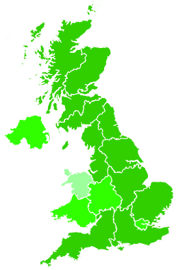 Click on a region for air pollution levels for 09/08/2019