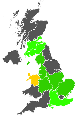 Click on a region for air pollution levels for 09/09/1986