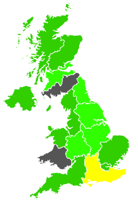 Click on a region for air pollution levels for 09/09/1988