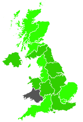 Click on a region for air pollution levels for 09/09/1989
