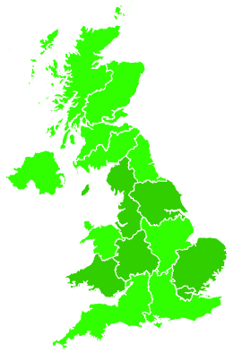 Click on a region for air pollution levels for 09/09/2000