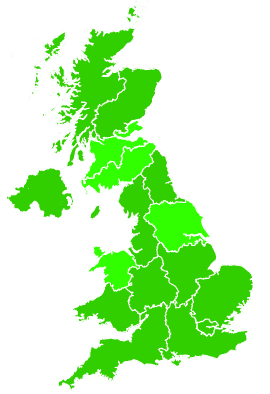 Click on a region for air pollution levels for 09/09/2024