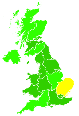 Click on a region for air pollution levels for 09/10/2015