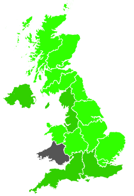 Click on a region for air pollution levels for 09/11/1991