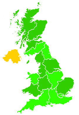 Click on a region for air pollution levels for 09/11/1999