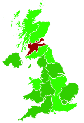 Click on a region for air pollution levels for 09/11/2009