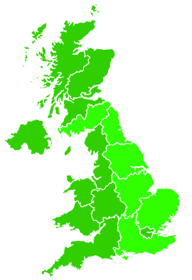 Click on a region for air pollution levels for 09/11/2016