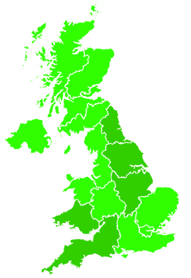 Click on a region for air pollution levels for 09/11/2020