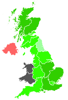 Click on a region for air pollution levels for 09/12/1990