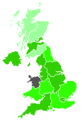 Click on a region for air pollution levels for 09/12/2001