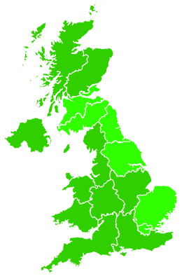 Click on a region for air pollution levels for 09/12/2021