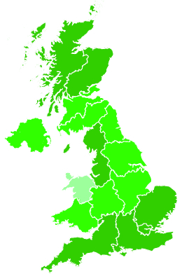 Click on a region for air pollution levels for 09/12/2022