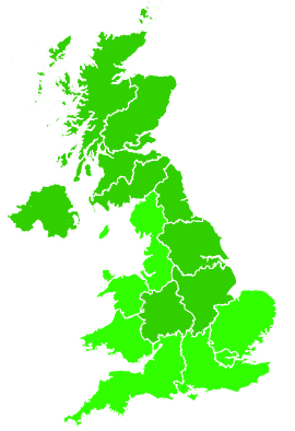 Click on a region for air pollution levels for 09/12/2024