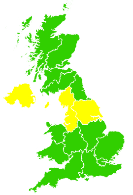 Click on a region for air pollution levels for 10/03/2002