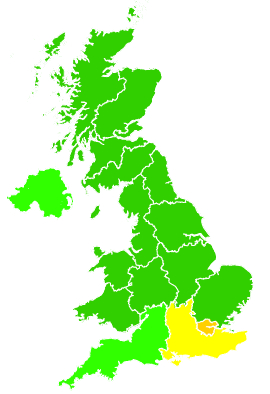 Click on a region for air pollution levels for 10/03/2026