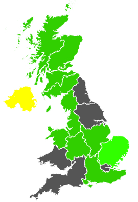 Click on a region for air pollution levels for 10/04/1987