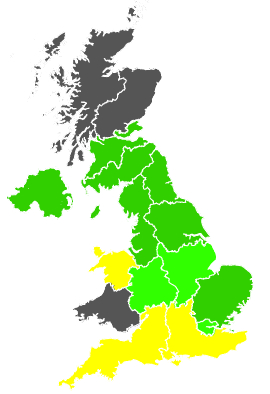 Click on a region for air pollution levels for 10/04/1989