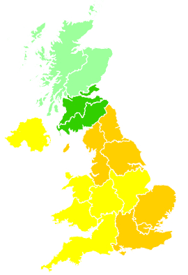 Click on a region for air pollution levels for 10/04/2002