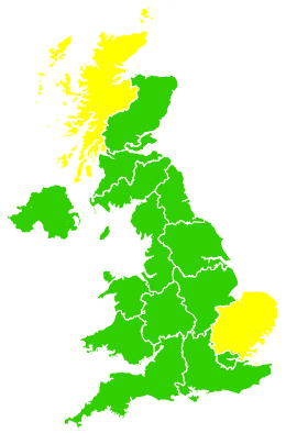 Click on a region for air pollution levels for 10/04/2009