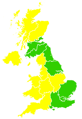Click on a region for air pollution levels for 10/04/2011