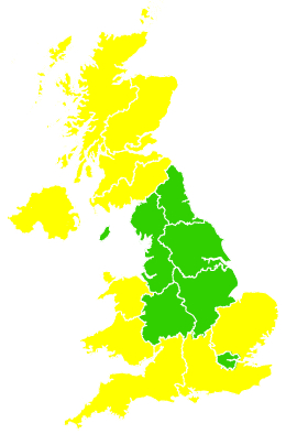 Click on a region for air pollution levels for 10/05/1999