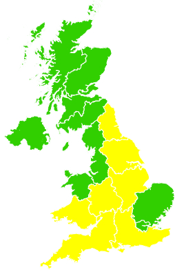 Click on a region for air pollution levels for 10/05/2017