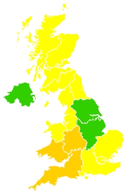 Click on a region for air pollution levels for 10/05/2024