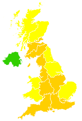 Click on a region for air pollution levels for 10/05/2025