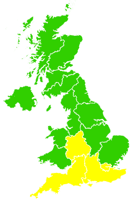 Click on a region for air pollution levels for 10/05/2026