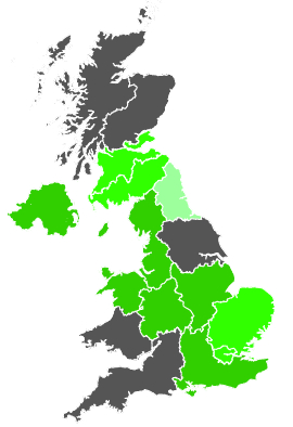 Click on a region for air pollution levels for 10/06/1987