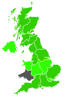 Click on a region for air pollution levels for 10/07/1988