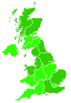 Click on a region for air pollution levels for 10/08/1993