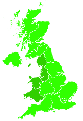Click on a region for air pollution levels for 10/08/2018