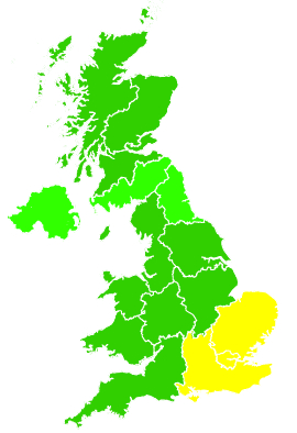 Click on a region for air pollution levels for 10/08/2026