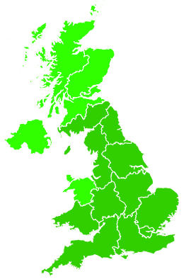 Click on a region for air pollution levels for 10/09/2011