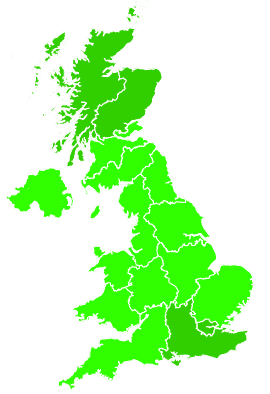 Click on a region for air pollution levels for 10/09/2019