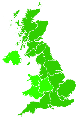 Click on a region for air pollution levels for 10/09/2020