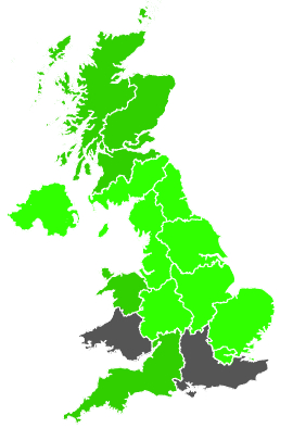 Click on a region for air pollution levels for 10/10/1988