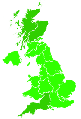 Click on a region for air pollution levels for 10/10/2020