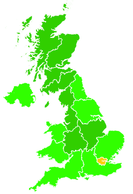 Click on a region for air pollution levels for 10/10/2025