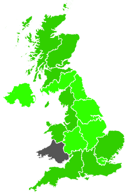 Click on a region for air pollution levels for 11/01/1988